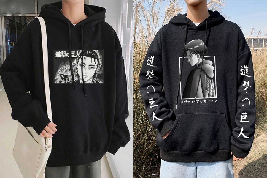 Áo hoodie anime nam Attack on Titan