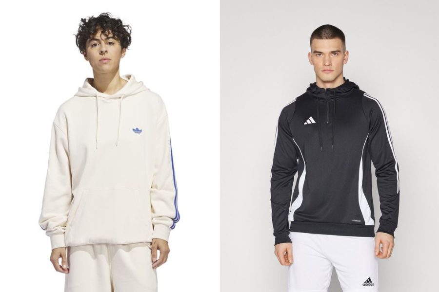 Adidas là một trong các thương hiệu áo hoodie cam kết bảo vệ môi trường