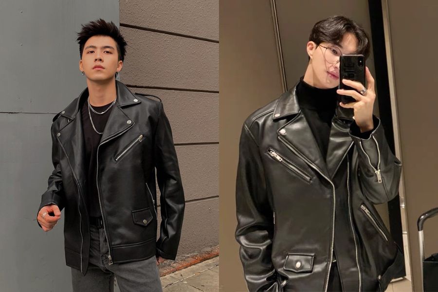 Áo jacket da với chất liệu dày dặn giúp bảo vệ cơ thể khỏi gió lạnh, giữ ấm hiệu quả