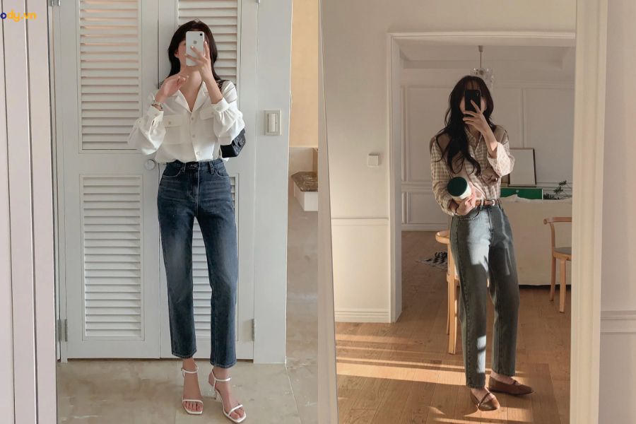 Quần jeans ống đứng: Sự lựa chọn hoàn hảo cho mọi vóc dáng