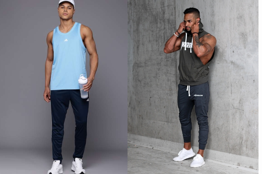 Năng động cùng áo áo tank top và quần Track Pants