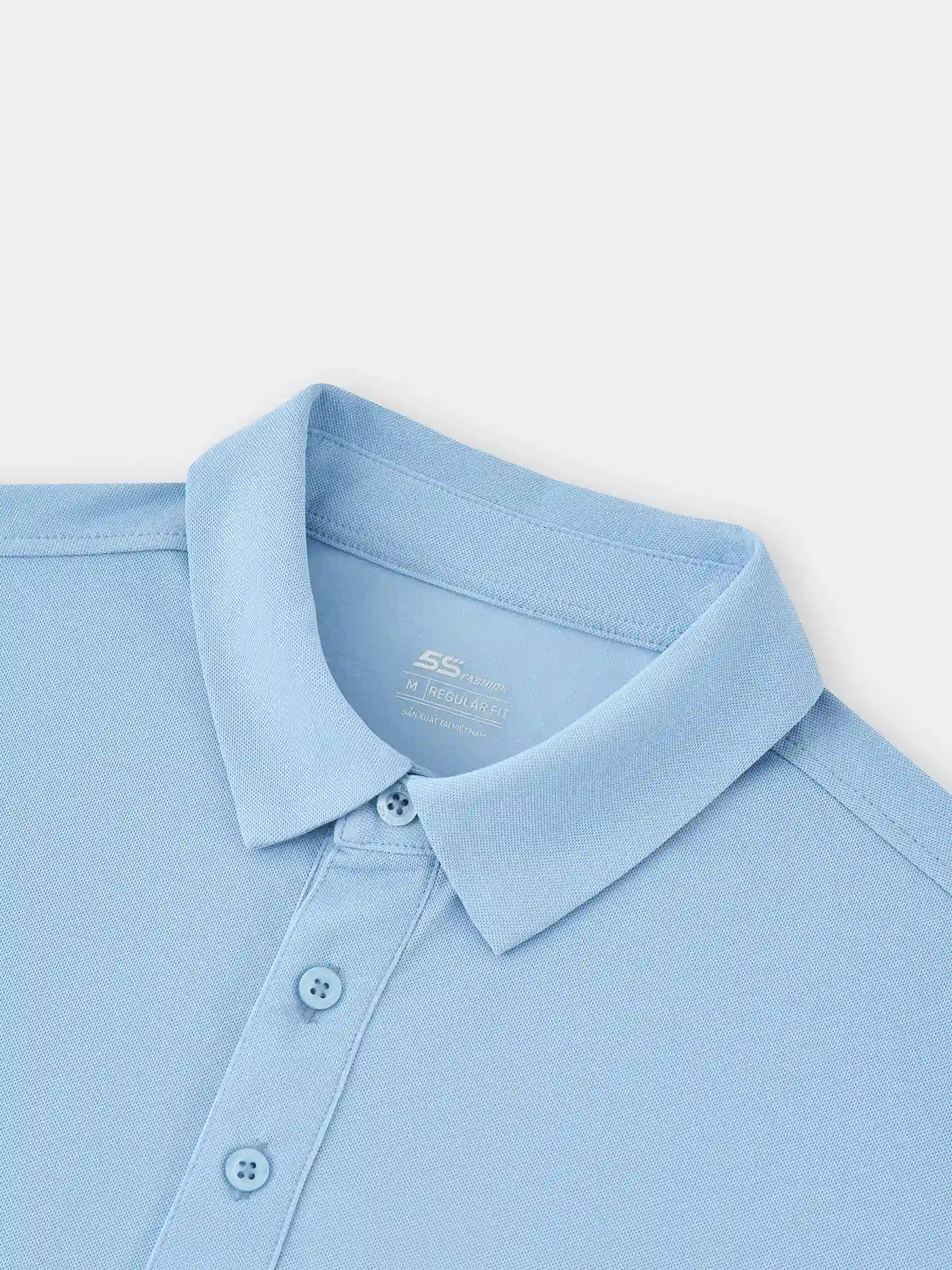 Áo Polo Nam Ngắn Tay 5S Fashion Trơn Regular APC25094