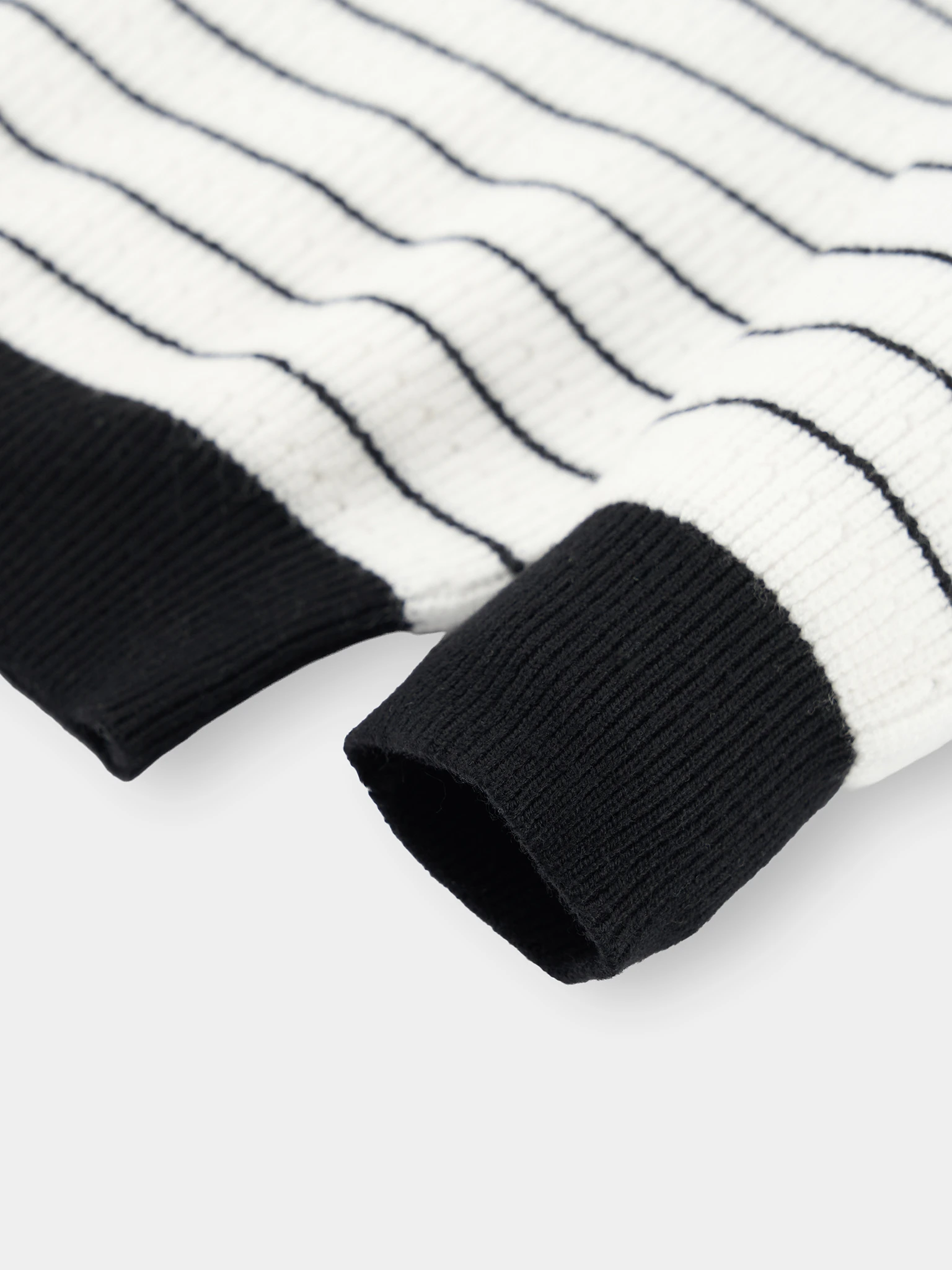 Áo Len Bé Gái 5S Fashion Cổ Bẻ Phối Kẻ Ngang G0ALE25003