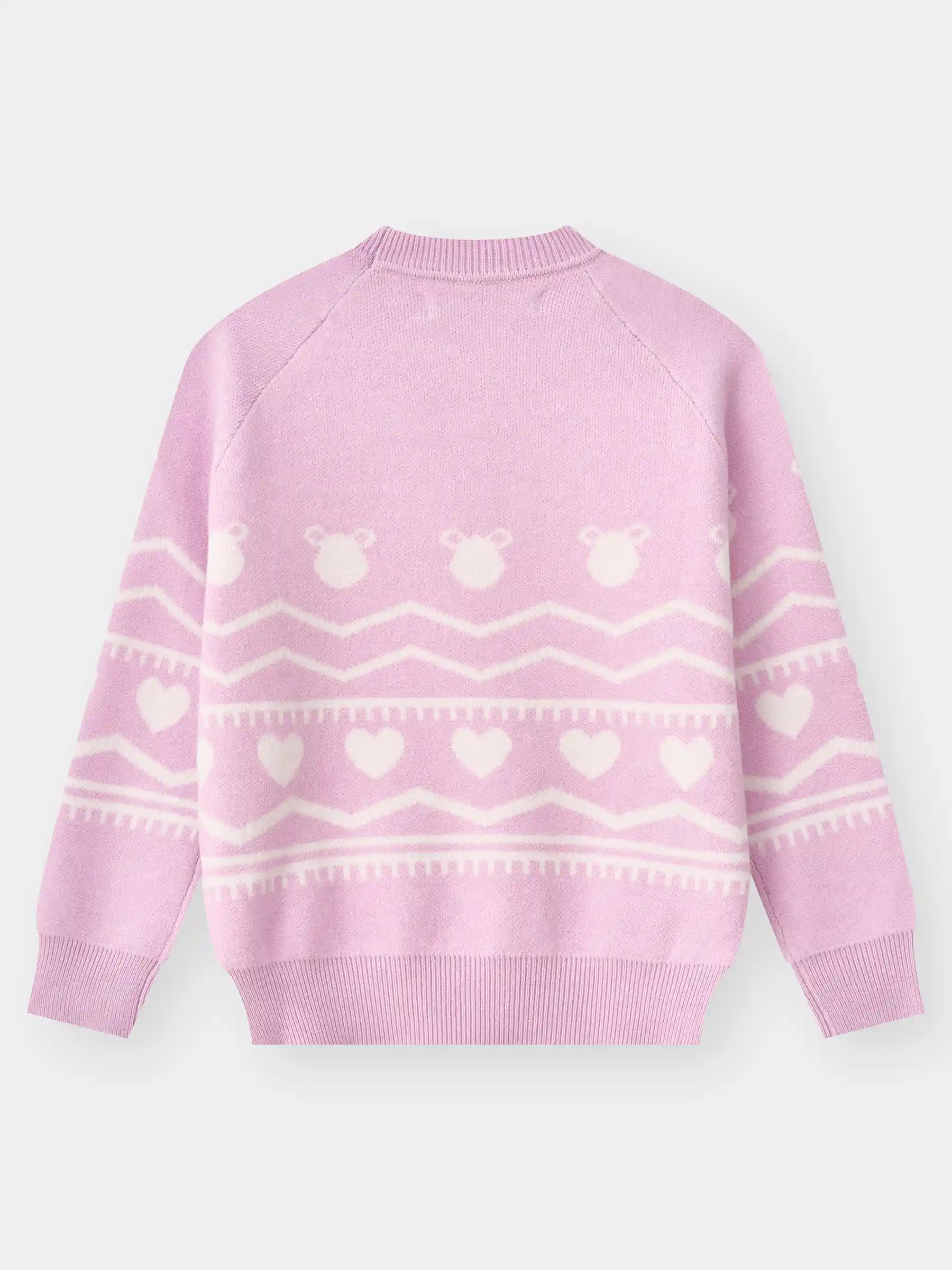 Áo Len Bé Gái 5S Fashion Tay Raglan Phom Regular G0ALE25002