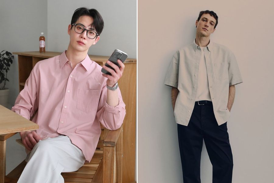 Áo sơ mi Oxford kiểu oversize