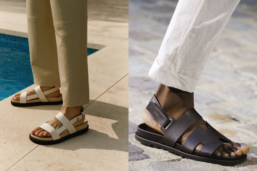 Giày sandal là một trong những loại phụ kiện được nhiều chàng trai yêu thích