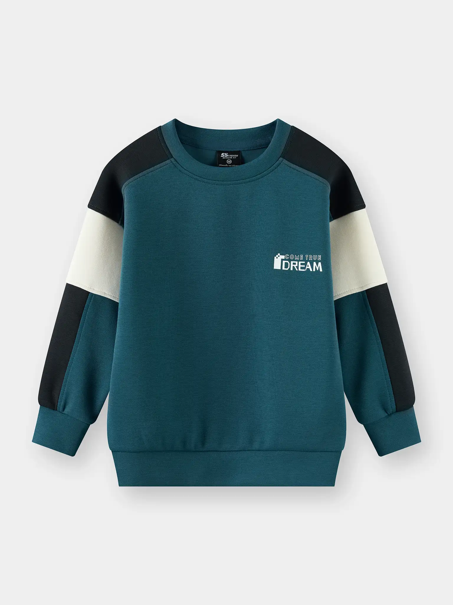 Áo Nỉ Bé Trai 5S Fashion Can Phối Phom Regular BBANI25005