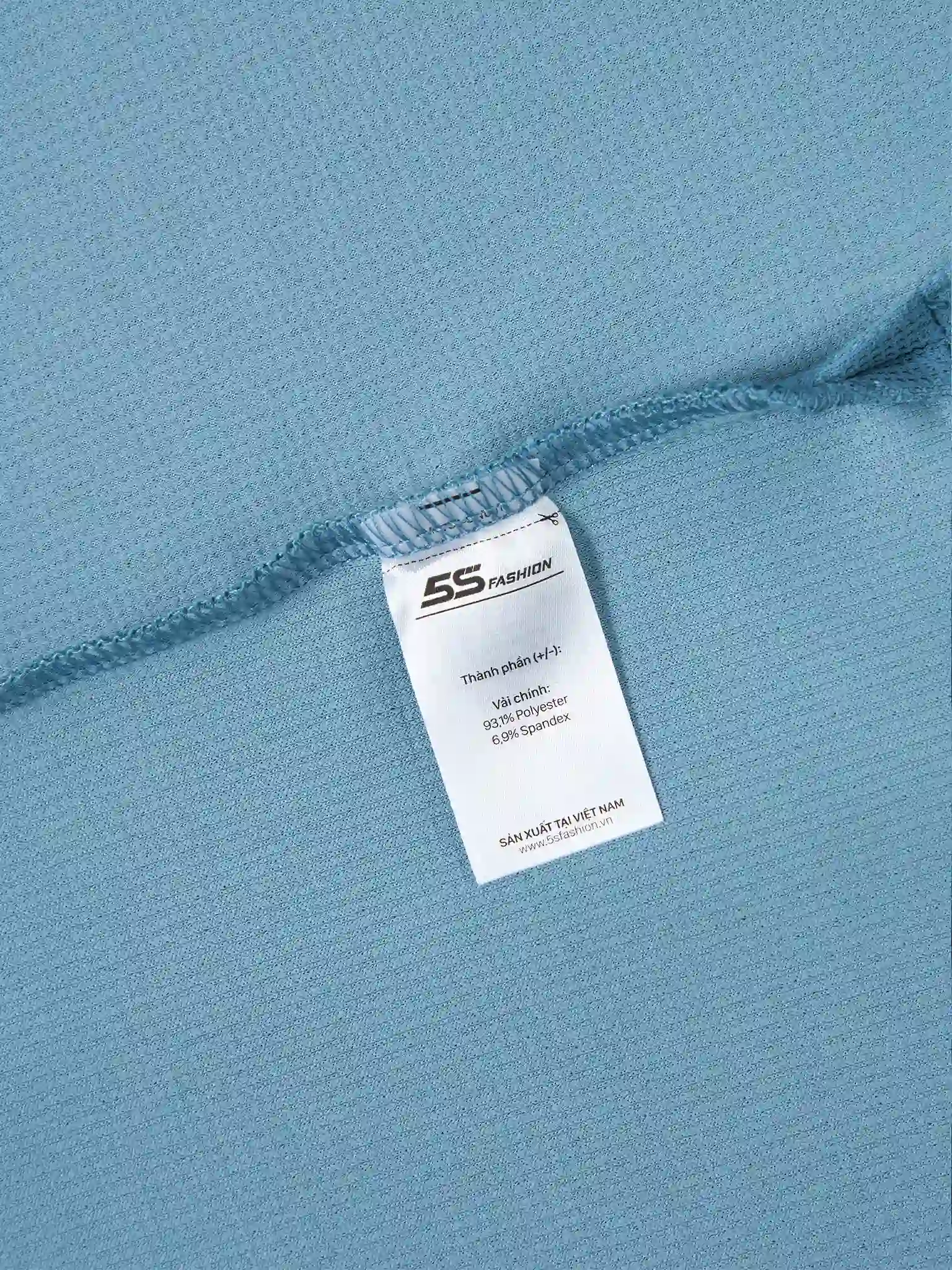 Áo Polo Nam Dài Tay 5S Fashion Phom Slimfit Vải Hiệu Ứng M0APD25003