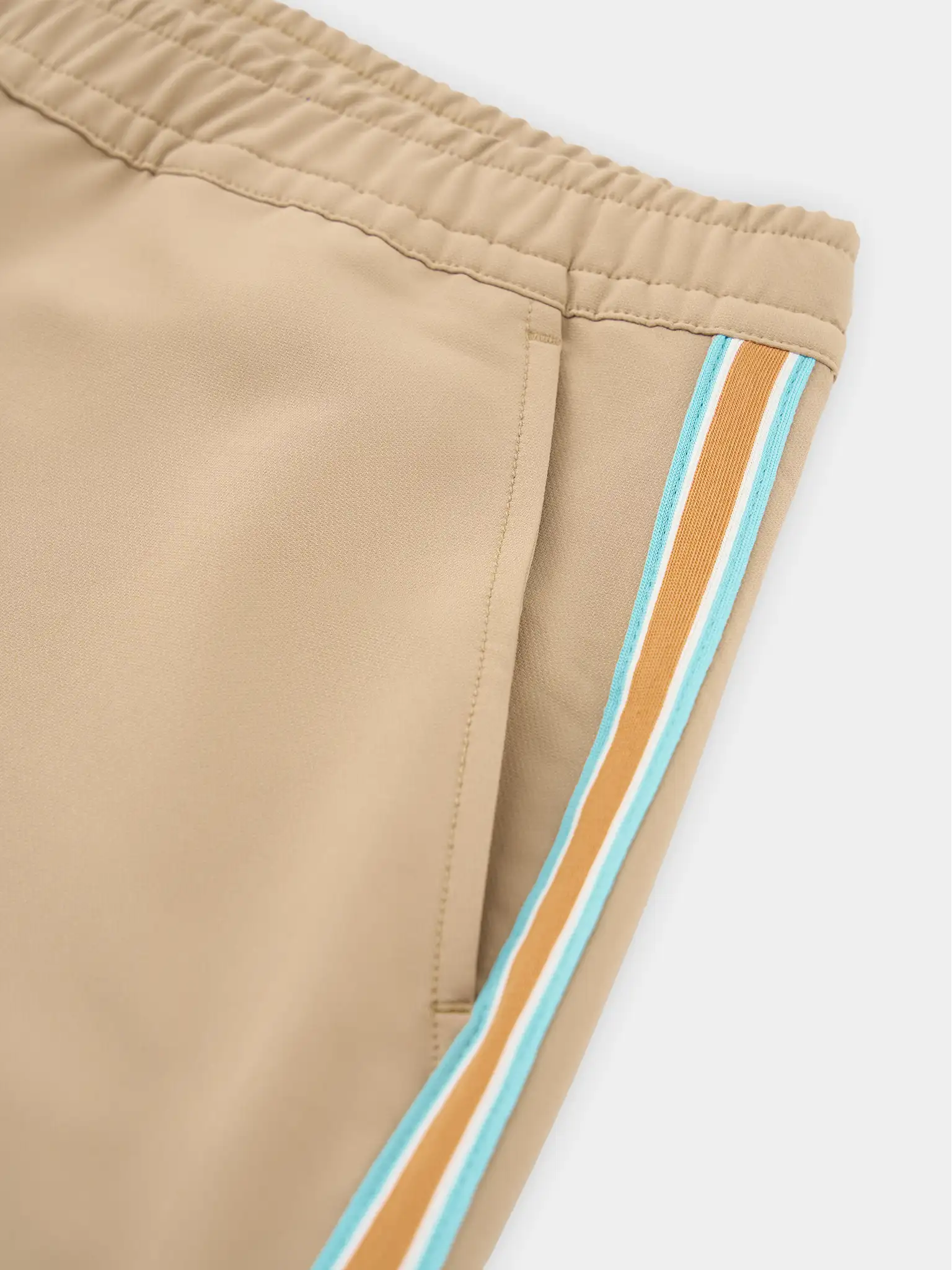 Quần Dài Nữ Ống Suông 5S Fashion Phối Sọc Màu WBQDC25001