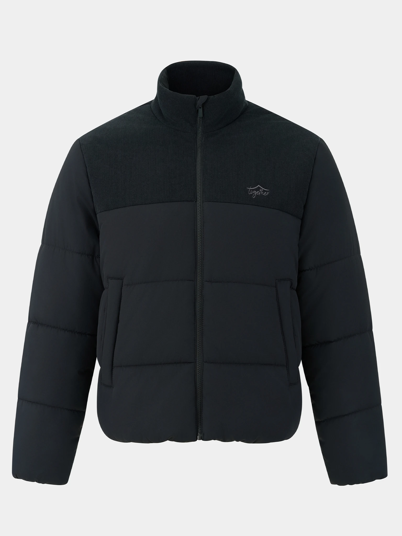 Áo Phao Nam Can Phối Nhung Cổ Trụ 5S Fashion Phom Slimfit M0PHF25001