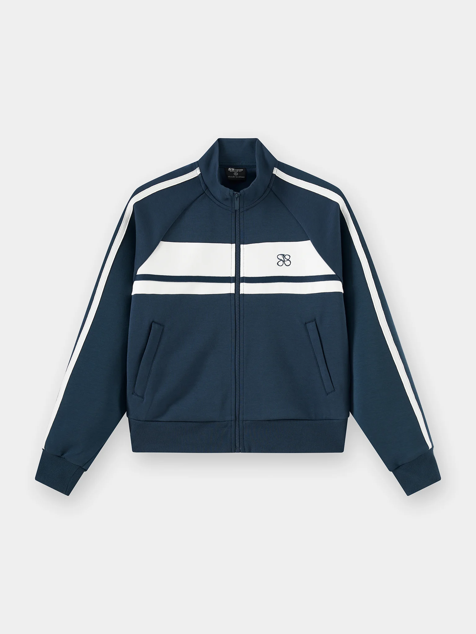 Áo Nỉ Khóa Nữ 5S Fashion Can Phối Phom Regular WBAKN25005