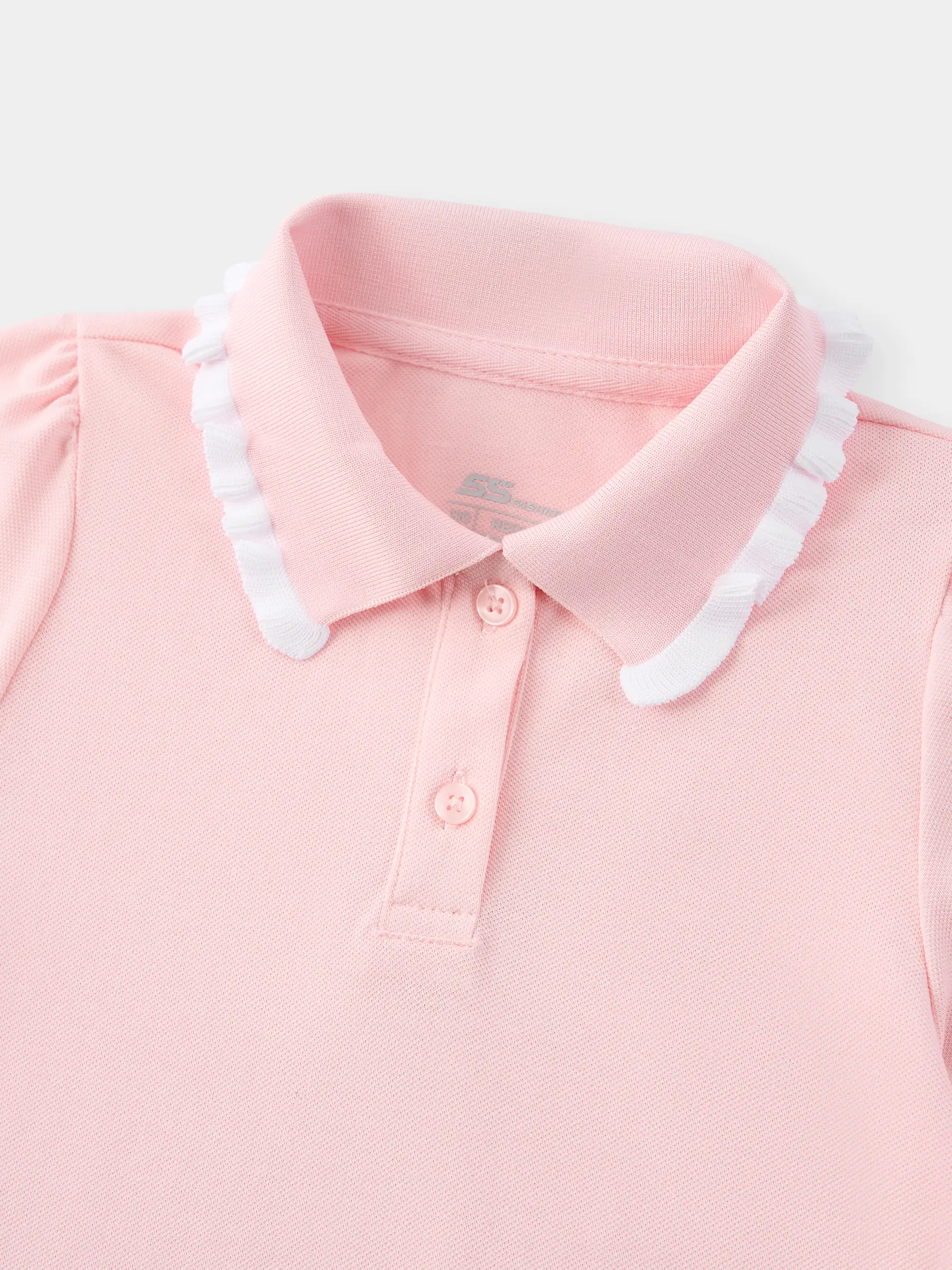Váy Liền Bé Gái 5S Fashion Xếp Ly Cổ Polo G0VAY26002