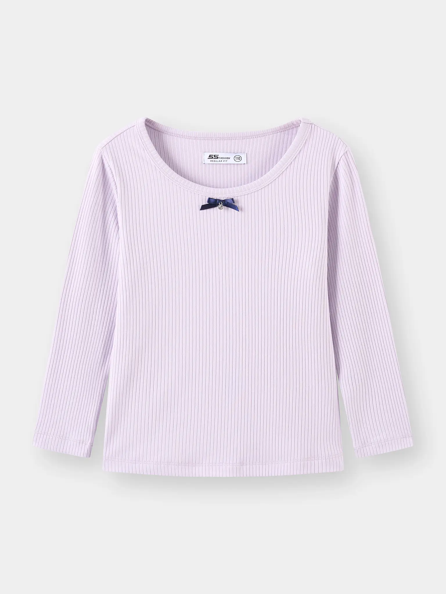 Áo Thun Bé Gái 5S Fashion Chất Gân Sọc Mềm Mại G0ATH25004