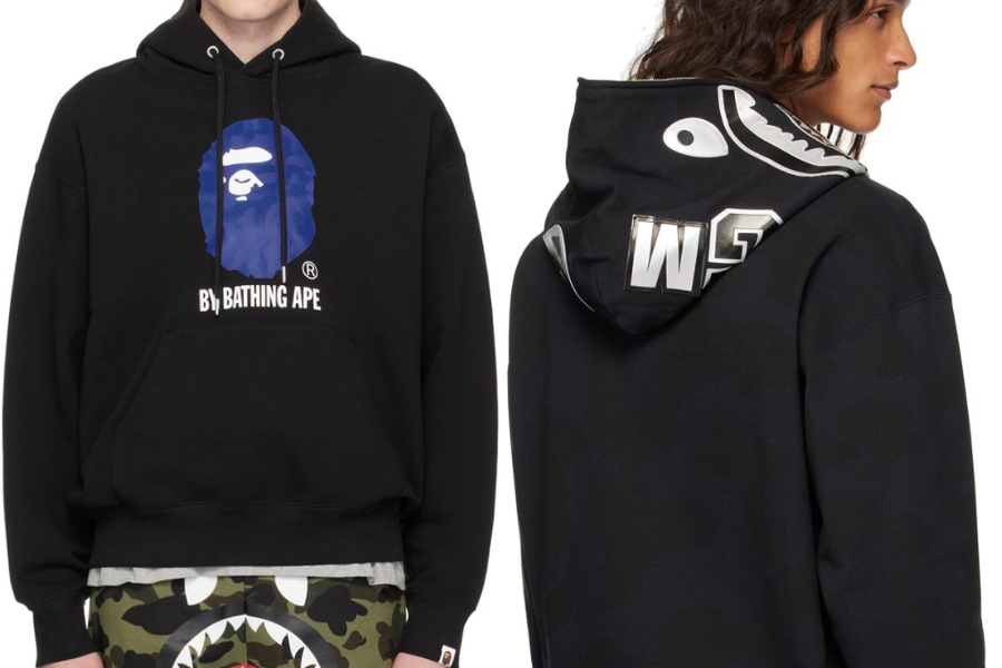 Bape là một trong các thương hiệu áo hoodie mang hoạ tiết camo đặc trưng