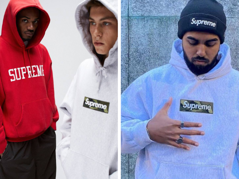 Áo hoodie của Supreme có thiết kế khá đơn giản, đặc điểm chung của nhiều thương hiệu cao cấp trên thế giới