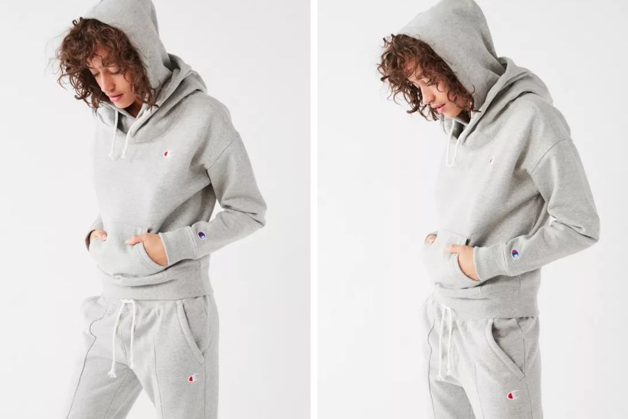 Áo hoodie 2 mũ chui đầu tiện lợi