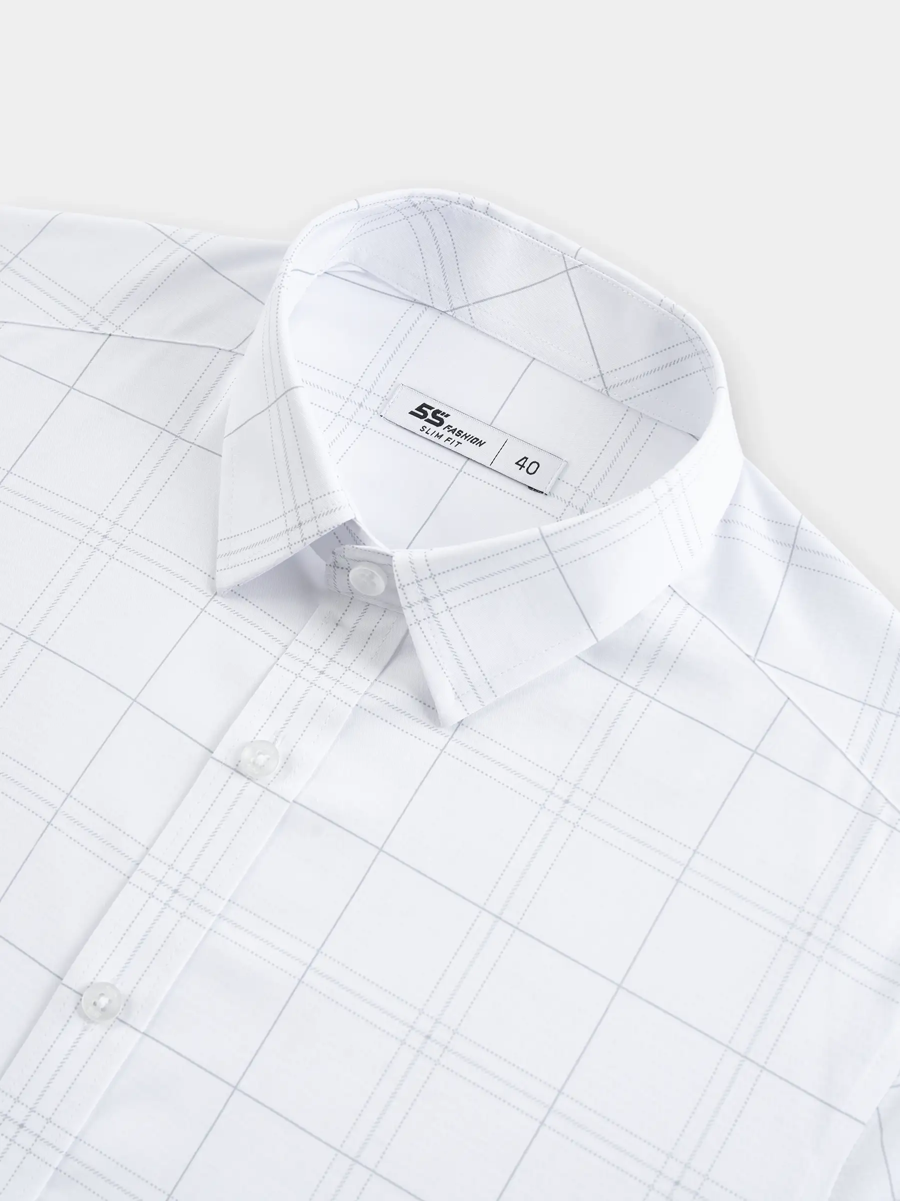 Áo Sơ Mi Cộc Tay 5S Fashion Kẻ Ô Phom Slimfit M0ASC26052