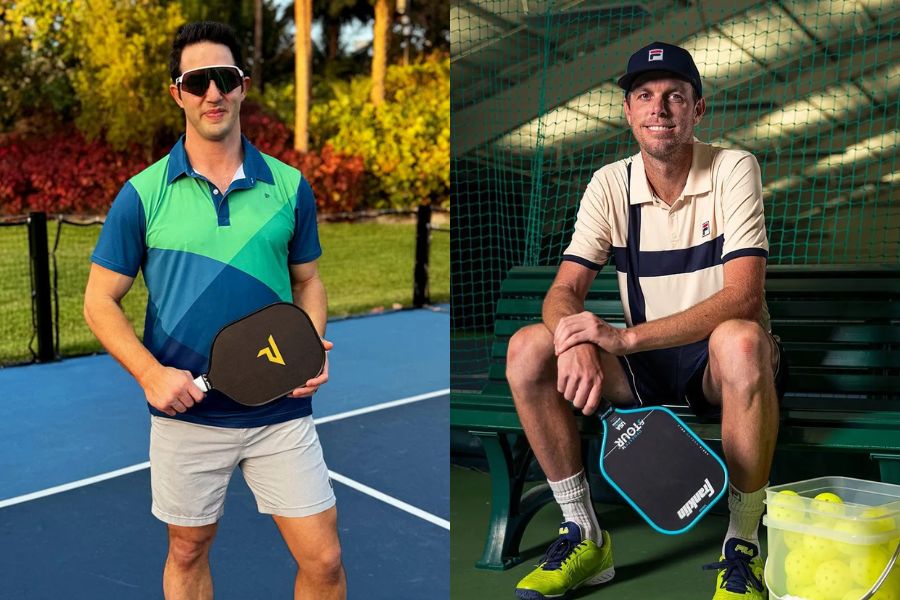 Phối áo Polo với quần short để chơi Pickleball