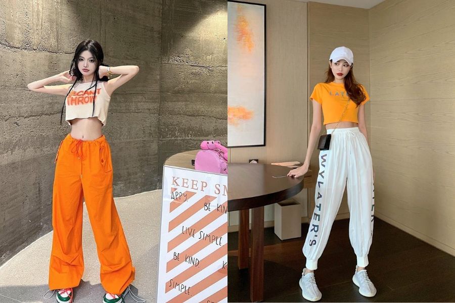 Áo croptop và quần jogger