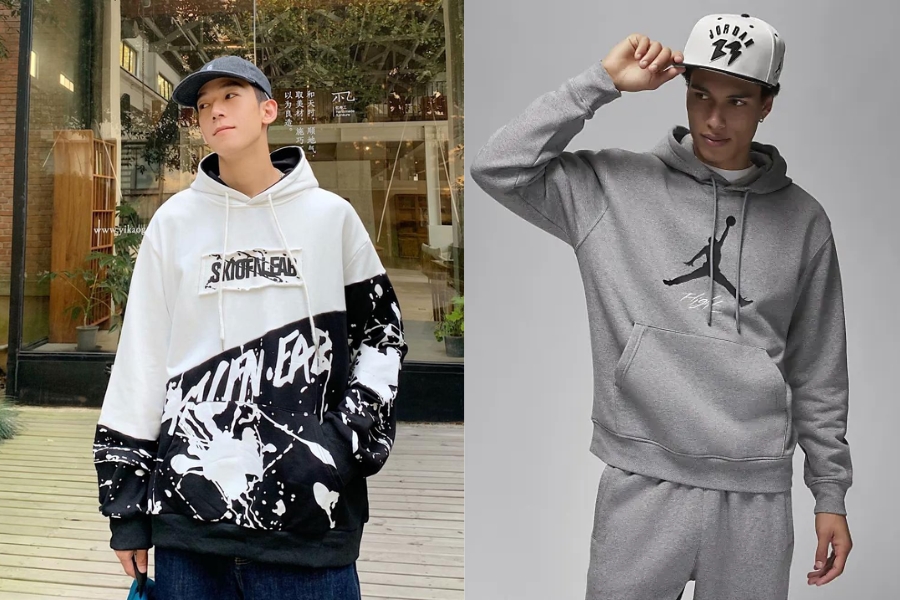 Phối áo hoodie nam cùng mũ hiphop