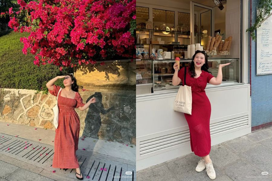 Váy đầm thiết kế chiết eo