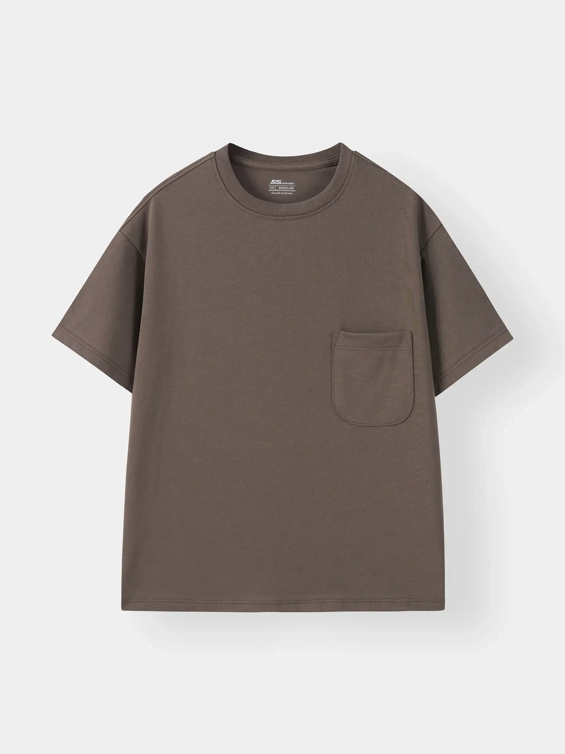 Áo Thun Bé Trai 5S Fashion Có Túi Ngực Phom Regular B0ATS26005