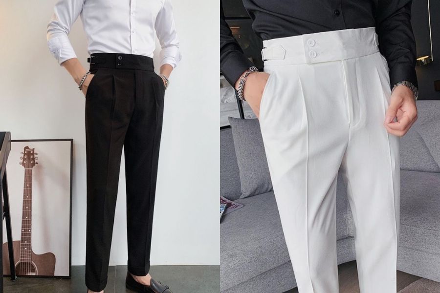 Quần cạp cao nam bản to/ Extended Waistband