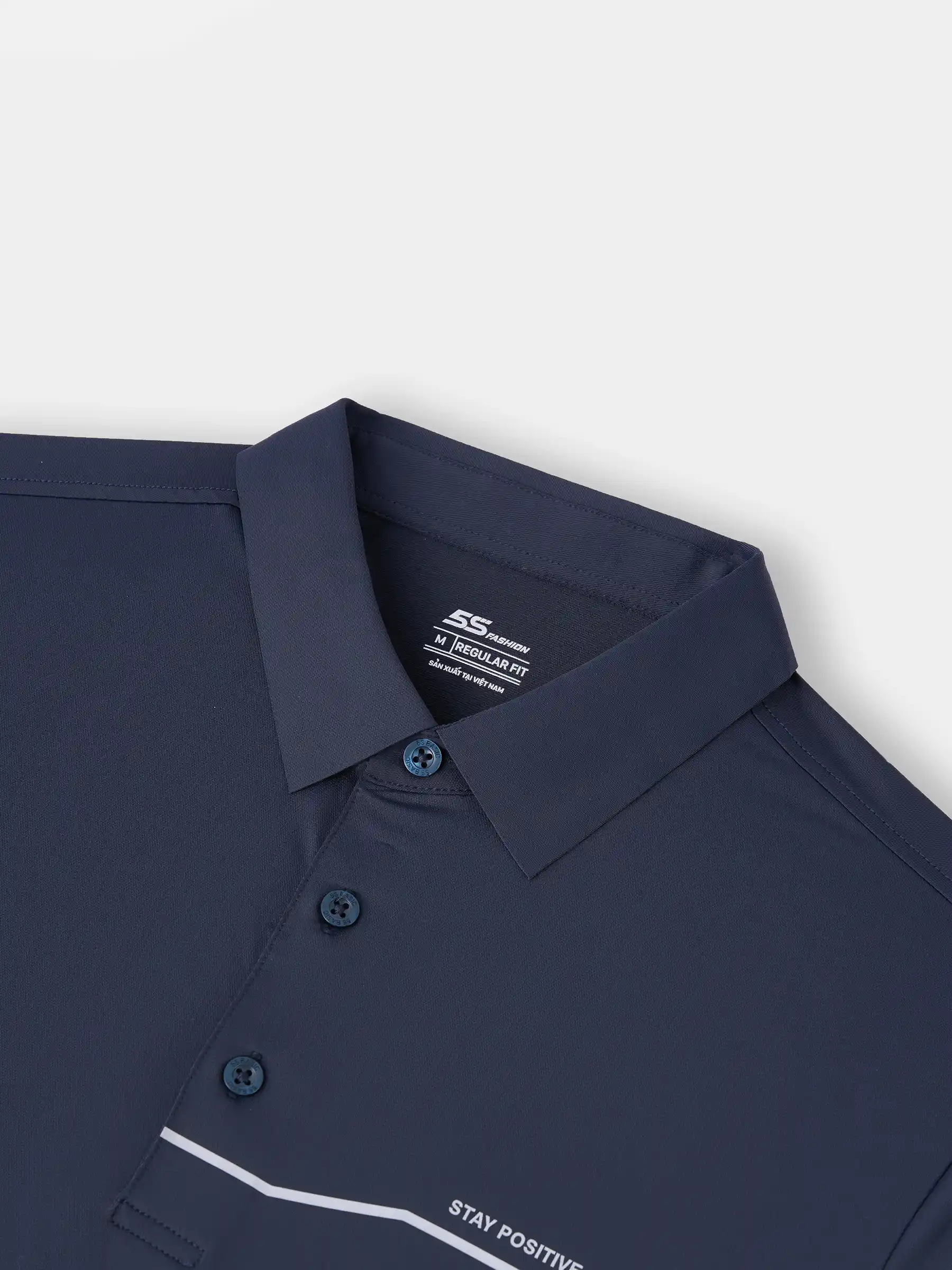 Áo Polo Thể Thao Nam 5S Fashion Phom Regular APC25138