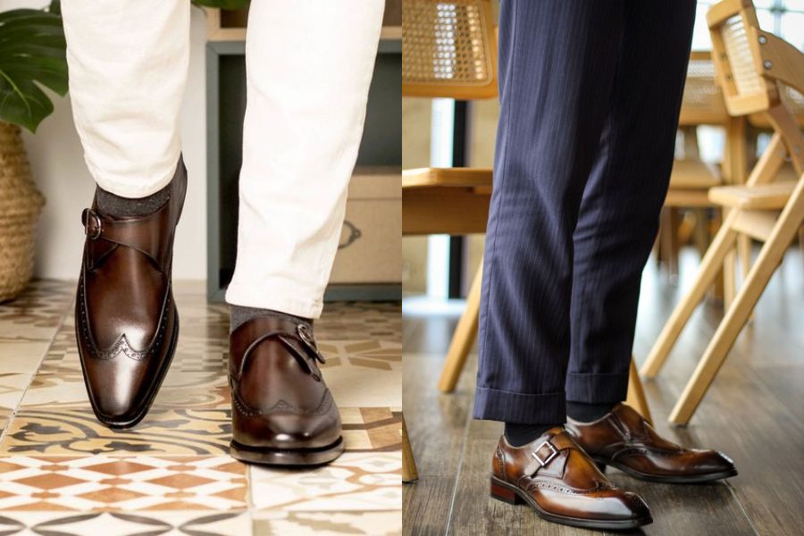 Giày Monk Strap cổ điển nhưng vẫn phong cách