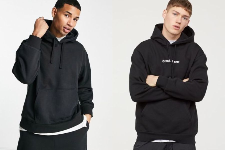 Áo phông mix cùng áo hoodie nam và quần thể thao 