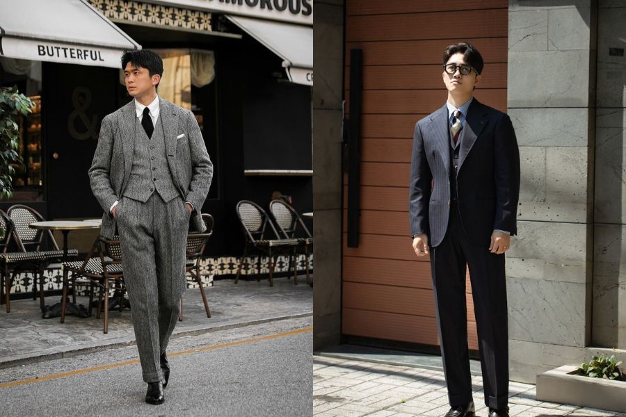 Blazer phối sơ mi đi đám cưới