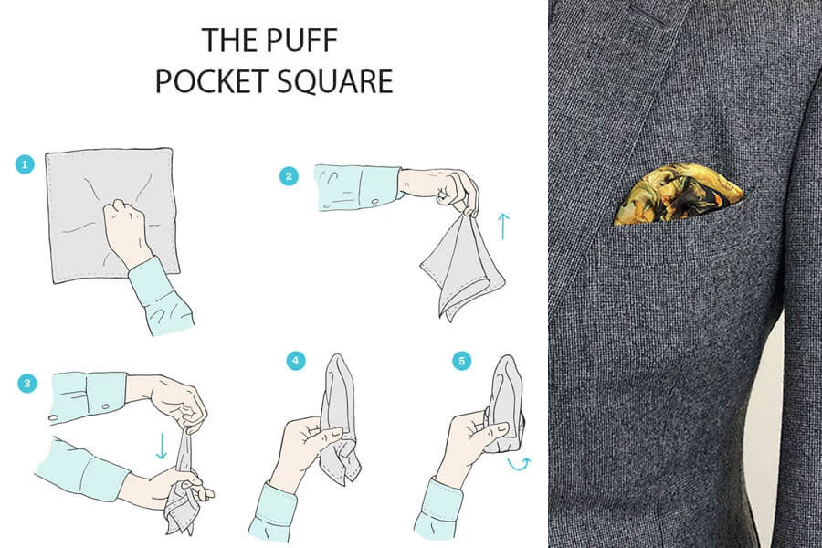 Gấp khăn túi áo vest The Puff