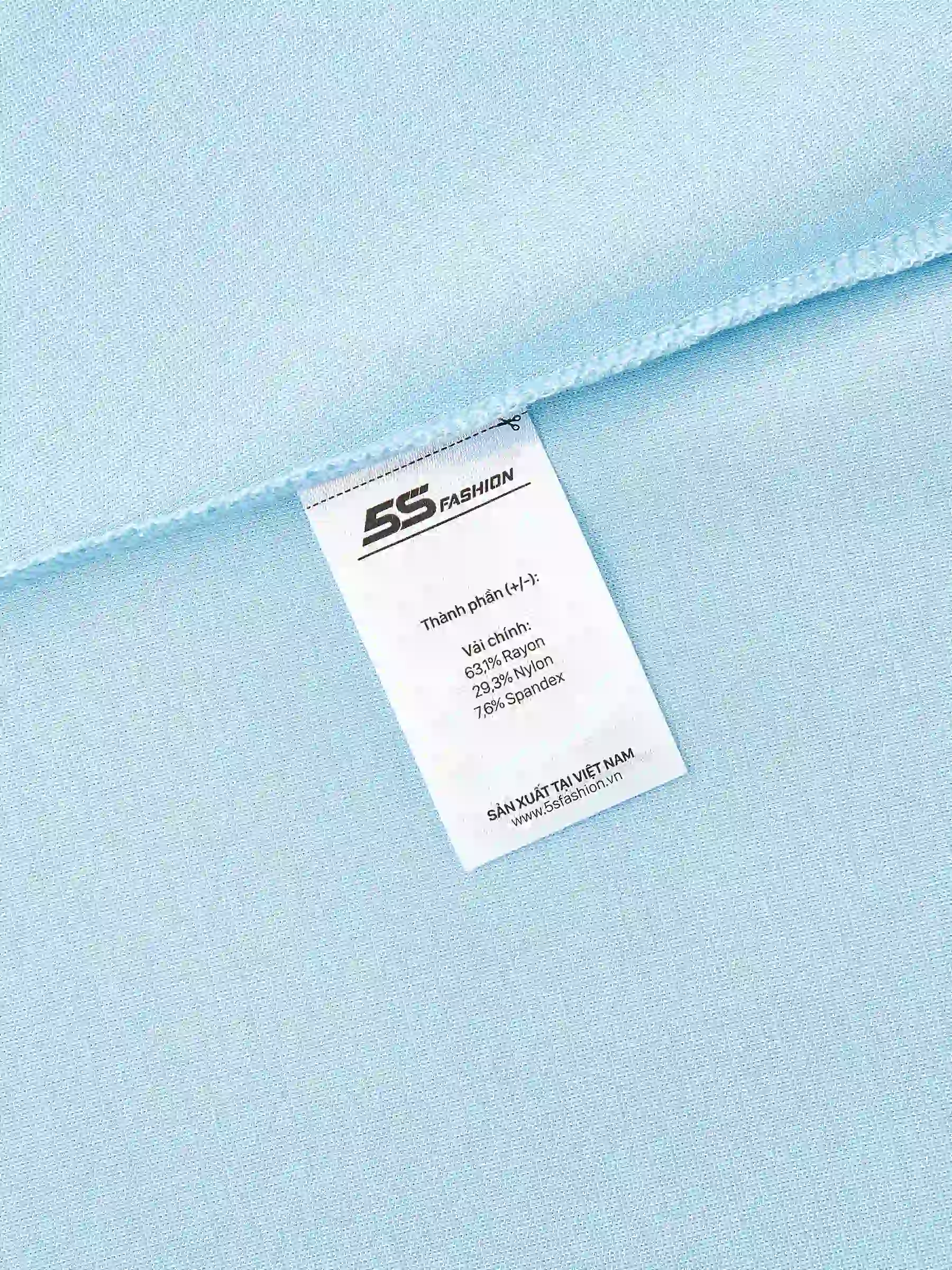 Áo Thun Dài Tay Nữ 5S Fashion Trơn Phom Slimfit W0ATH25001