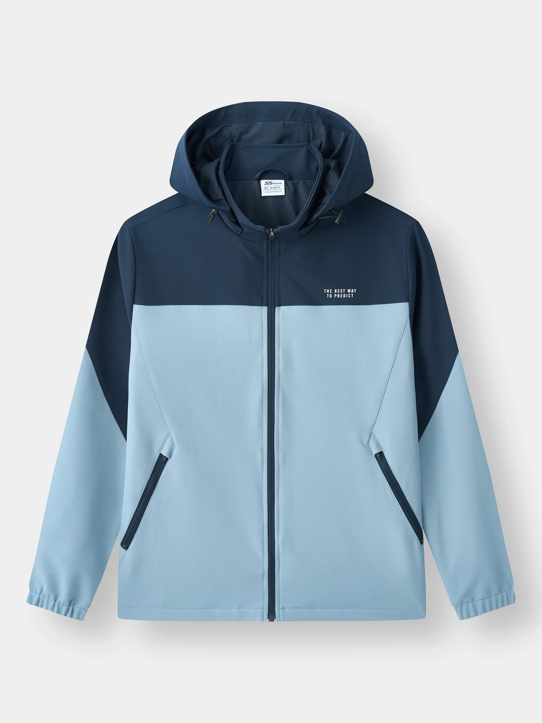 Áo Khoác Gió Nam 5S Fashion Can Phối Mũ Rời MBAKG25001