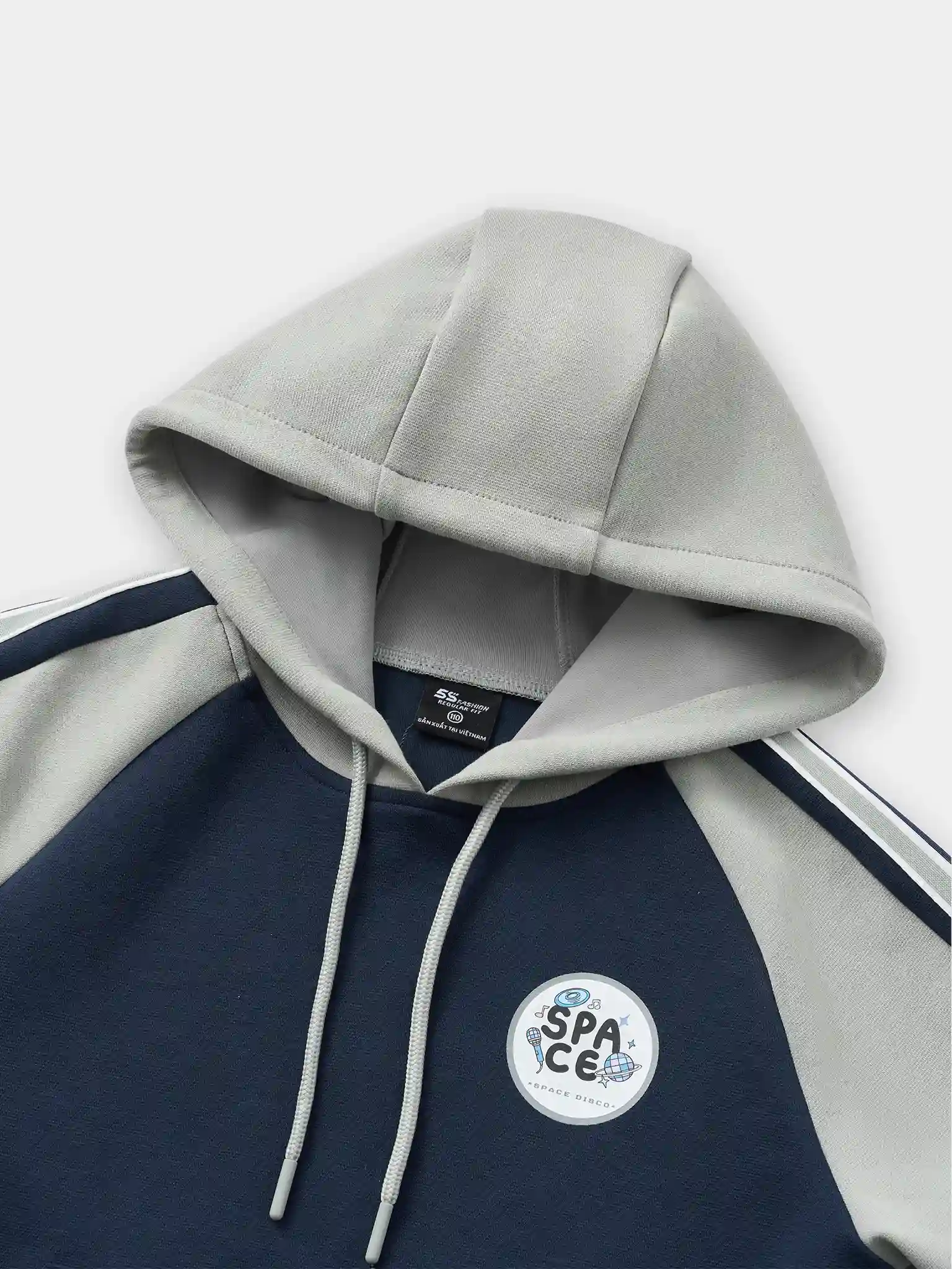 Áo Nỉ Hoodie Bé Trai 5S Fashion Tay Raglan Can Phối BBANI25004