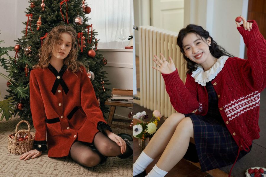 Màu đỏ được xem là biểu tượng của Giáng sinh