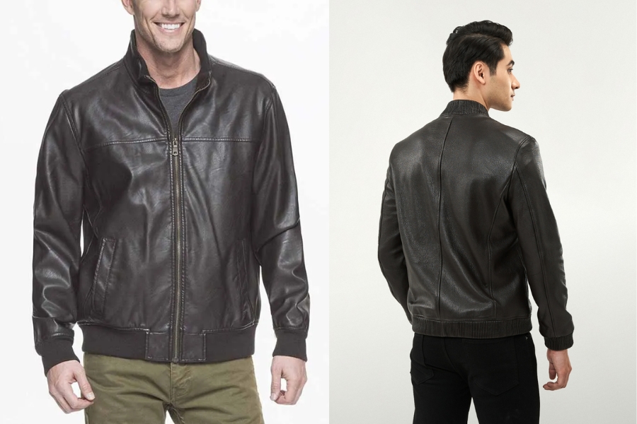 Mẫu áo khoác dan nam cổ trụ bomber jacket