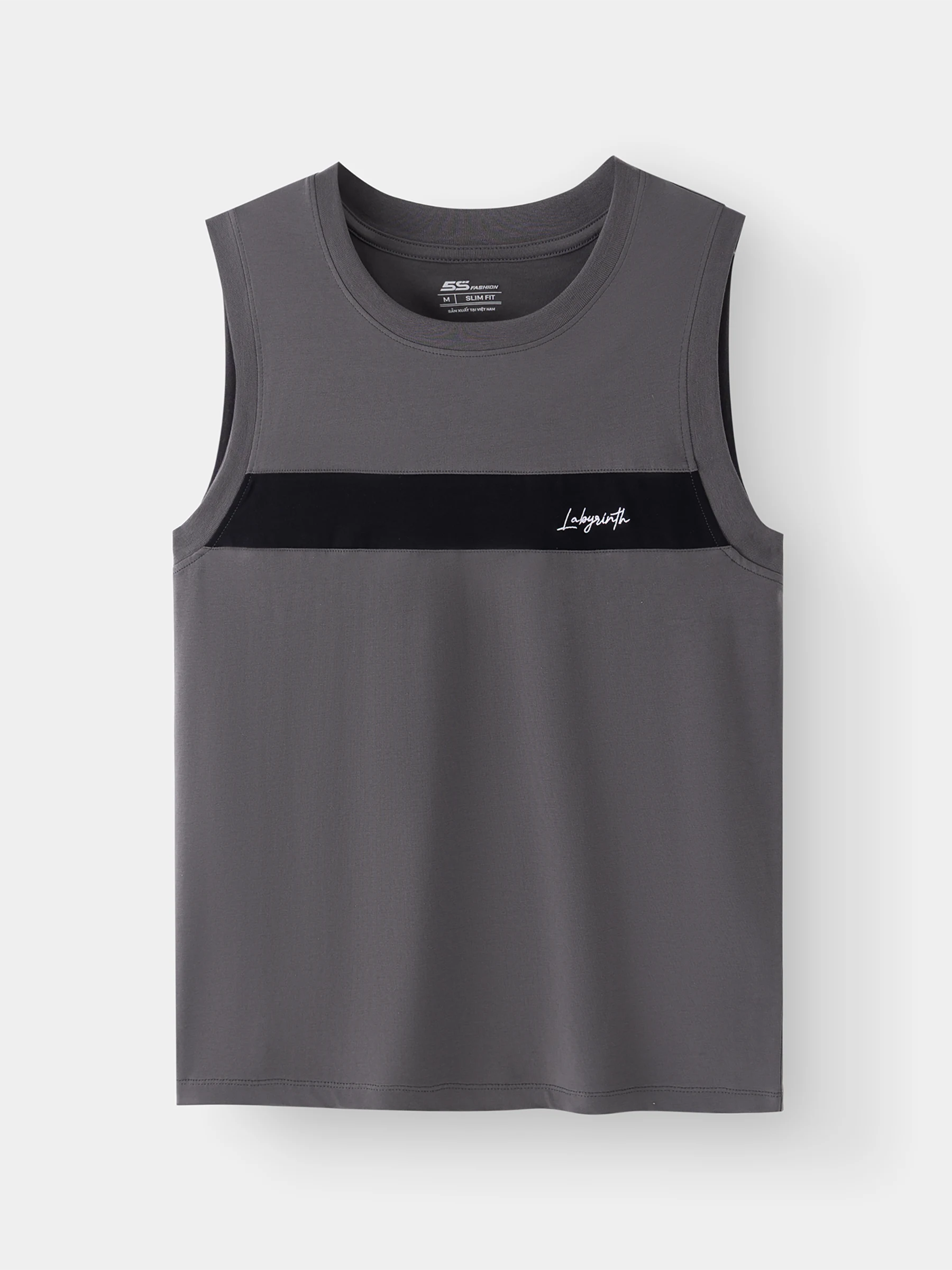 Áo Sát Nách Nam 5S Fashion Can Phối Slimfit ASN25002