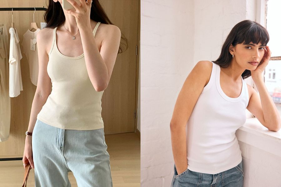 Áo ba lỗ cổ điển chính là item "quốc dân" mà mọi cô gái đều sở hữu