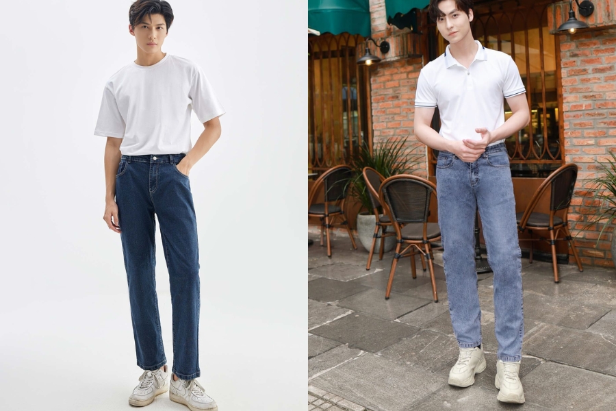 Quần jeans cạp cao chính là "vũ khí bí mật" giúp bạn che đi khuyết điểm chân to