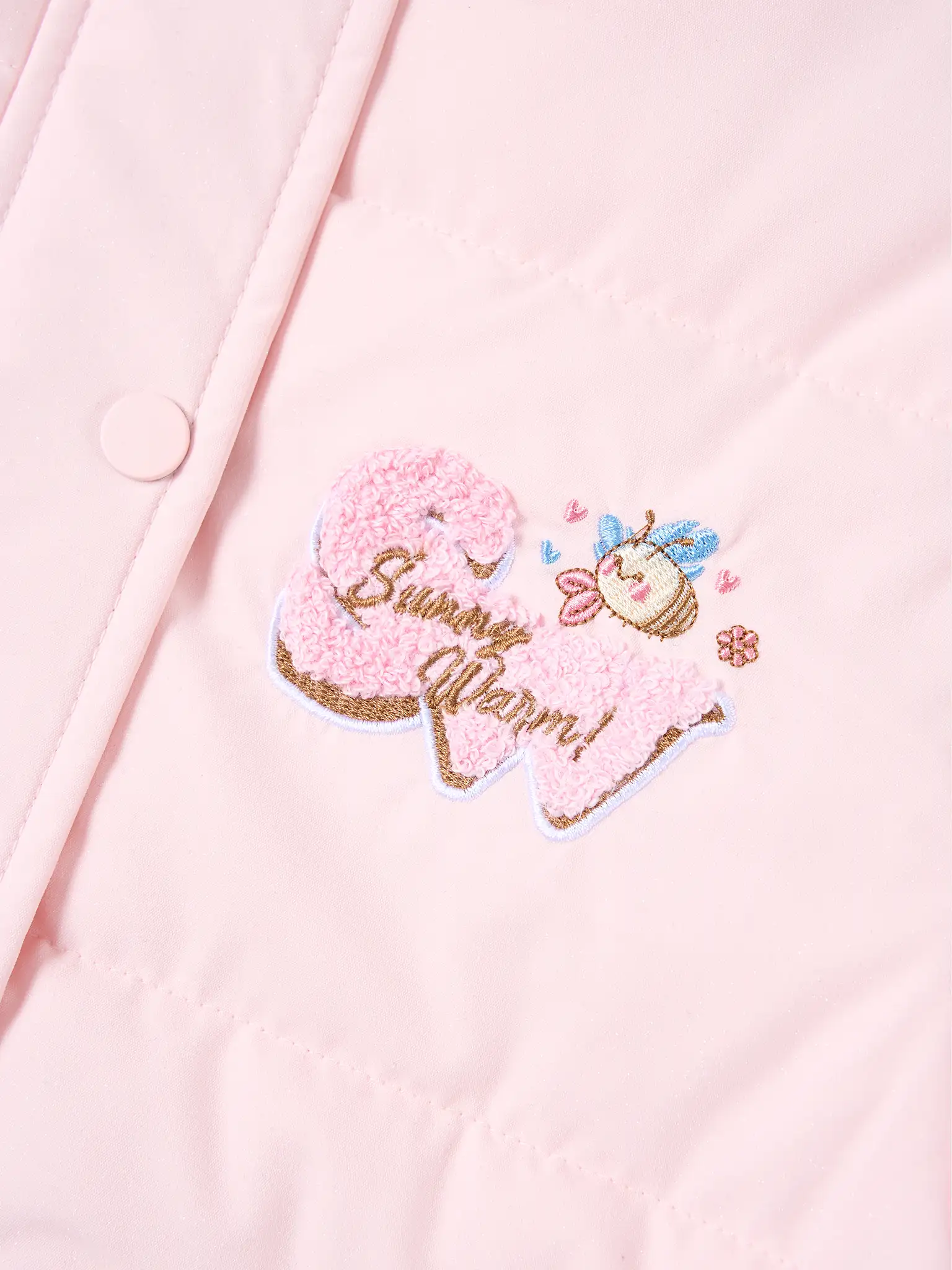 Áo Phao Bé Gái 5S Fashion Có Mũ Rời Dễ Thương G0APH25003