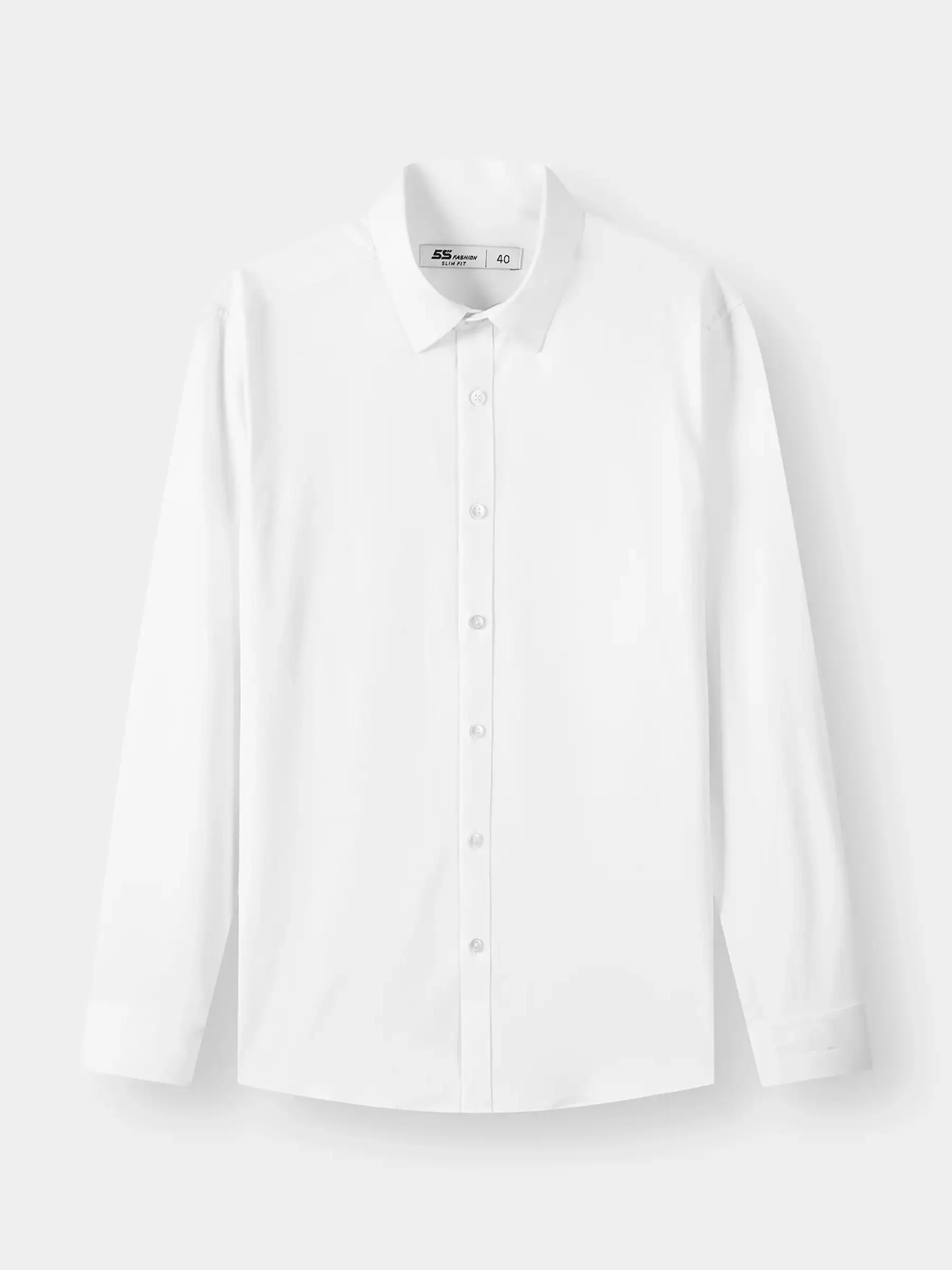 Áo Sơ Mi Nam 5S Fashion Màu Trắng Phom Slimfit M0ASM25018