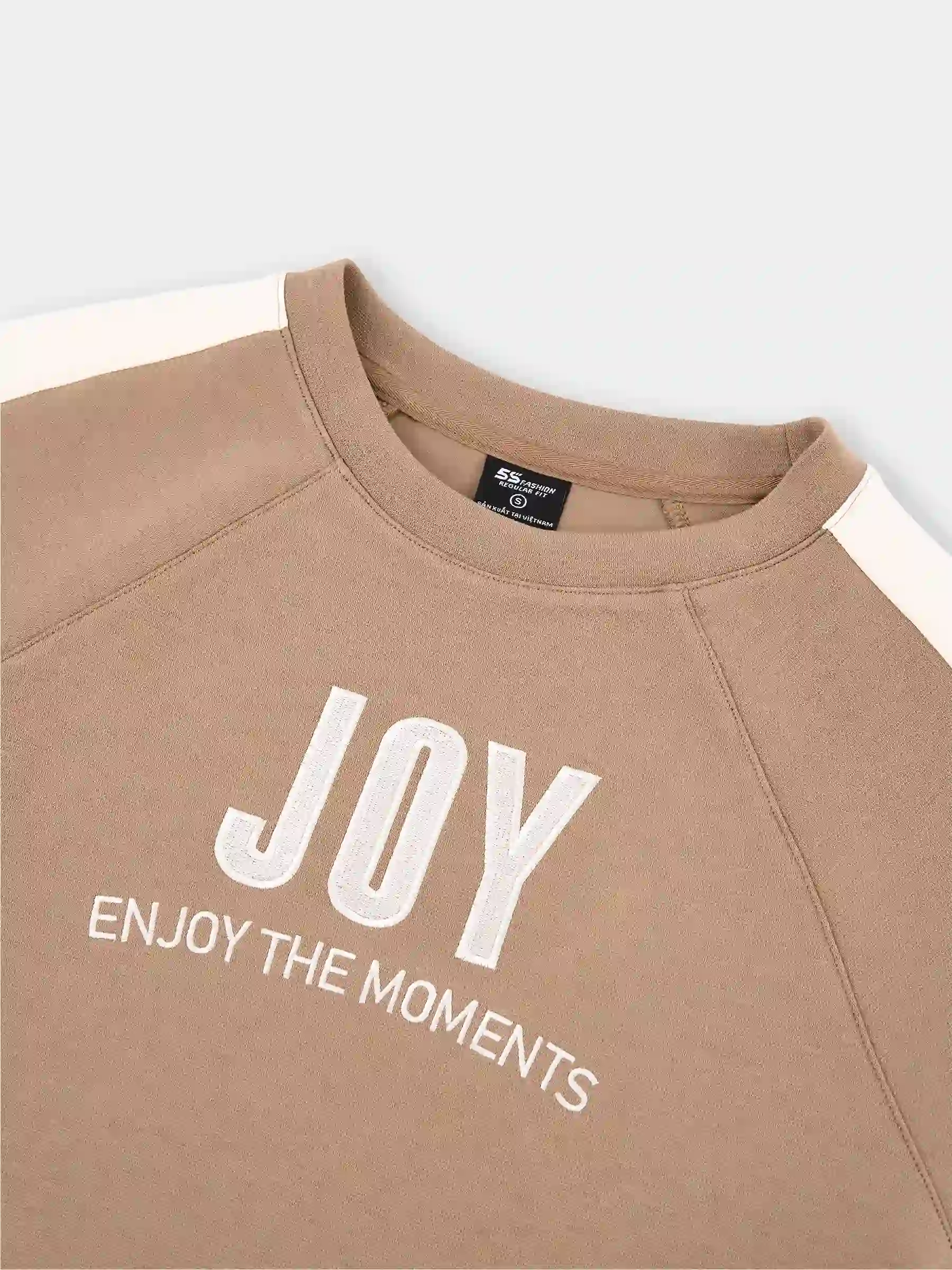 Áo Nỉ Nữ Can Phối 5S Fashion Tay Raglan Phom Regular WBANI25002