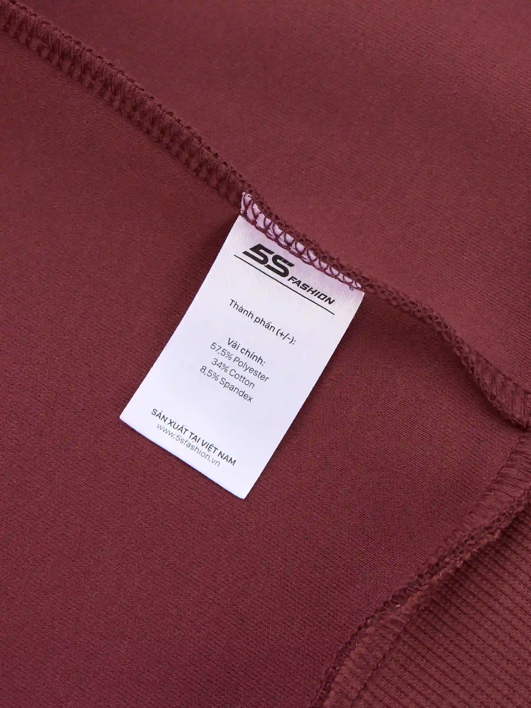 Áo Nỉ Nữ Khóa Zip 5S Fashion Hiệu Ứng Phom Regular WBANI25009