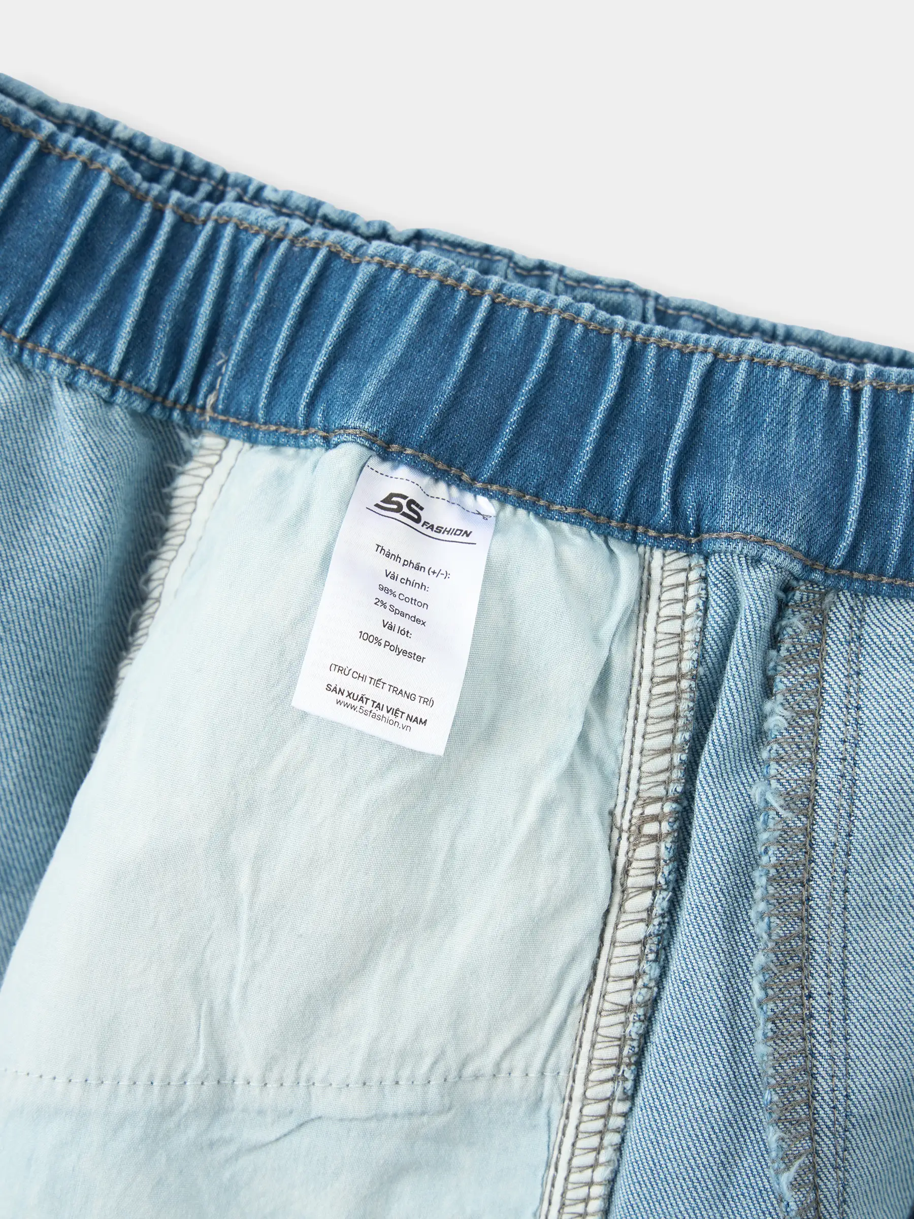 Quần Jean Bé Trai Cạp Chun 5S Fashion In Túi Hậu B0QJE25002