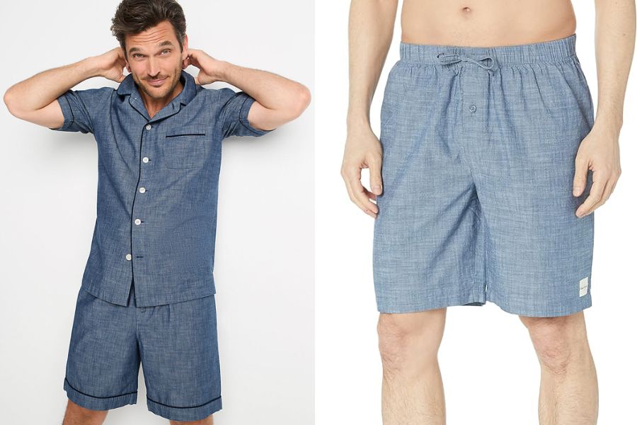 Quần ngủ nam chất vải chambray trẻ trung