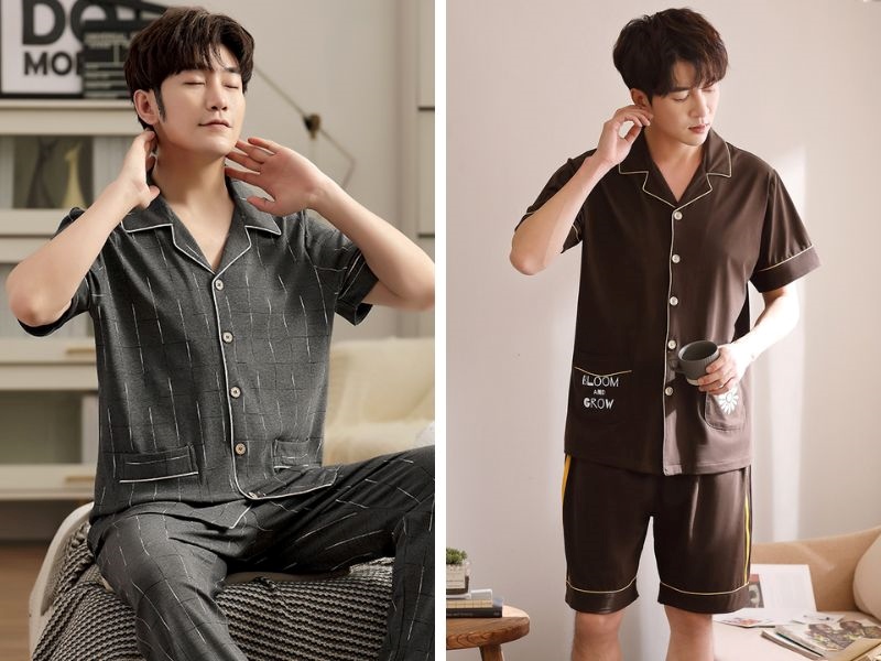 Pijama nam của shop Đồ mặc nhà Thủy Bông hướng đến sự tinh tế, nhẹ nhàng