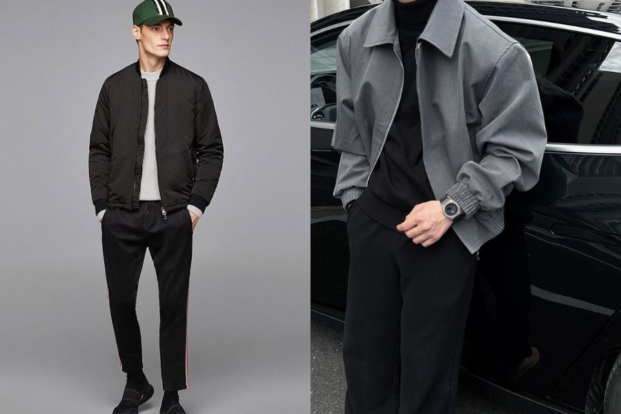 Outfit đi du lịch với sự kết hợp của quần Jean và áo khoác da