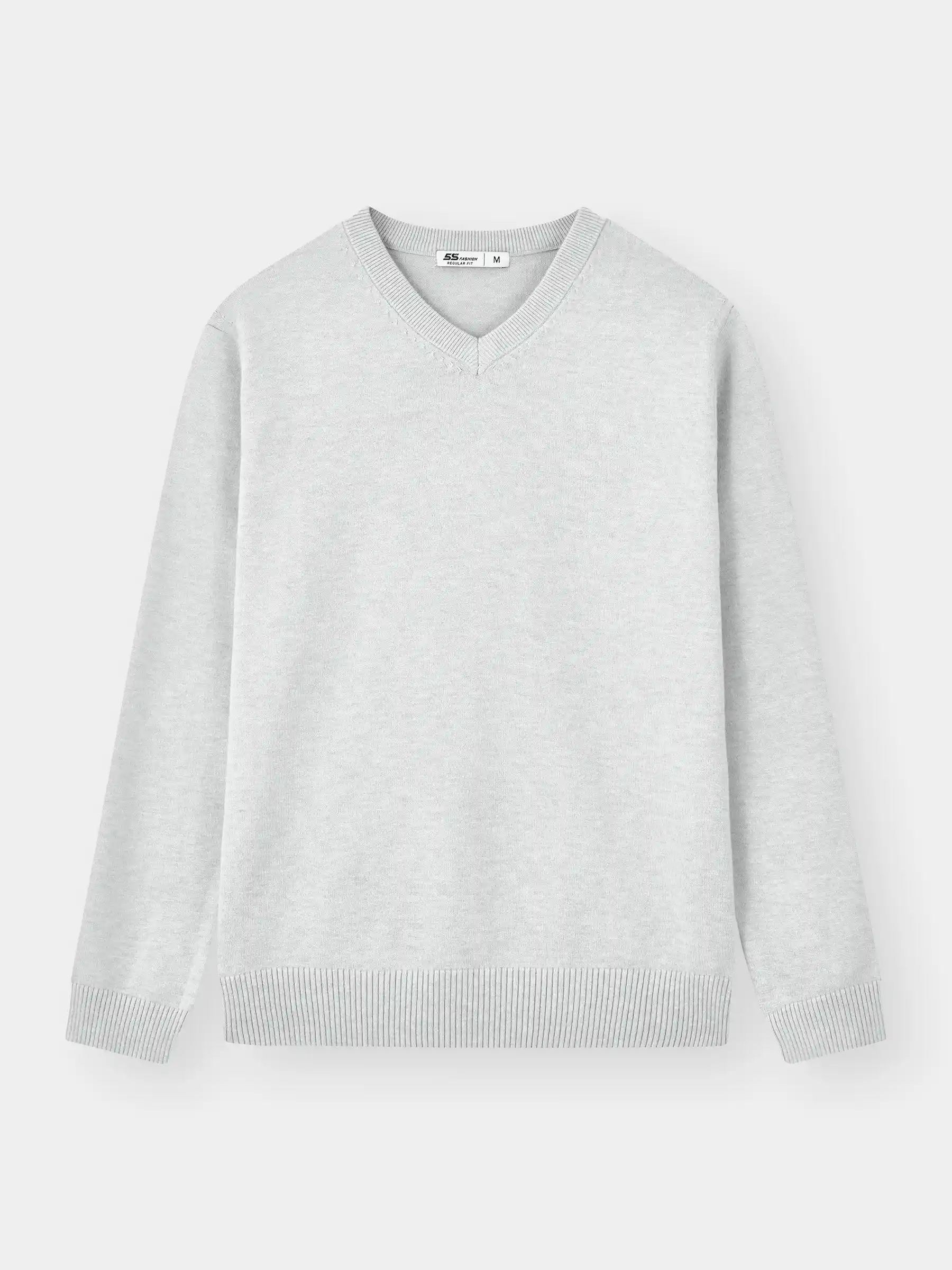 Áo Len Nam Cổ V 5S Fashion Trơn Basic Phom Regular M0ALE25005