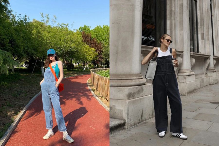 áo hai dây mix&match quần yếm